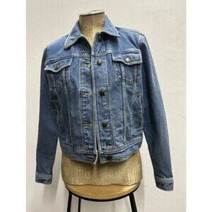 Ralph Lauren Jeans Co. women size petite small blue denim vintage jacket